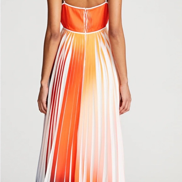 Halston Mollie Pleated Print Women's Dress - Picture 2 of 10